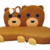 Kindersofa Zwei Bären